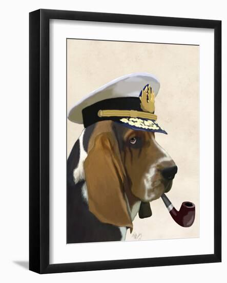 Basset Hound Sea Dog-Fab Funky-Framed Art Print