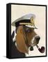 Basset Hound Sea Dog-Fab Funky-Framed Stretched Canvas