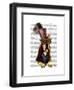 Basset Hound Steampunk Top Hat Goggles-Fab Funky-Framed Art Print