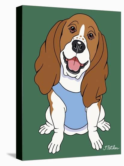 Basset Hound-Tomoyo Pitcher-Stretched Canvas