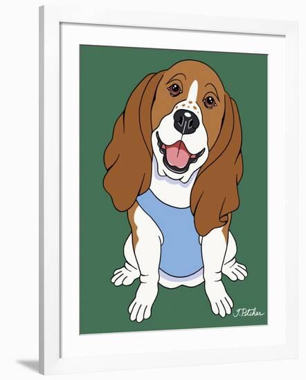 Basset Hound-Tomoyo Pitcher-Framed Giclee Print