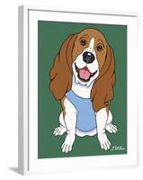 Basset Hound-Tomoyo Pitcher-Framed Giclee Print