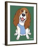 Basset Hound-Tomoyo Pitcher-Framed Giclee Print