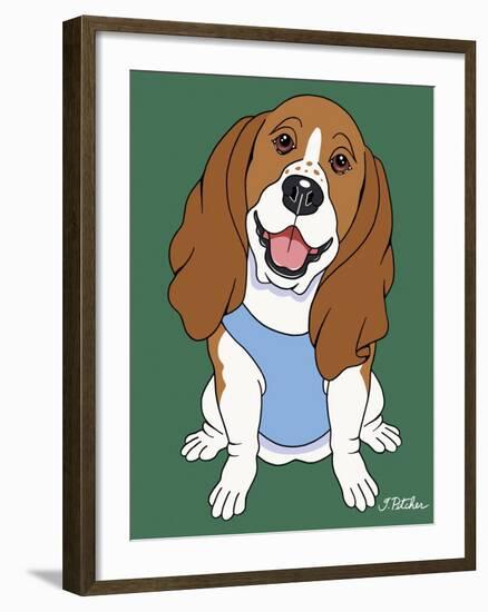 Basset Hound-Tomoyo Pitcher-Framed Giclee Print