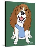 Basset Hound-Tomoyo Pitcher-Stretched Canvas