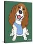 Basset Hound-Tomoyo Pitcher-Stretched Canvas