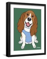 Basset Hound-Tomoyo Pitcher-Framed Giclee Print