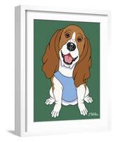 Basset Hound-Tomoyo Pitcher-Framed Giclee Print