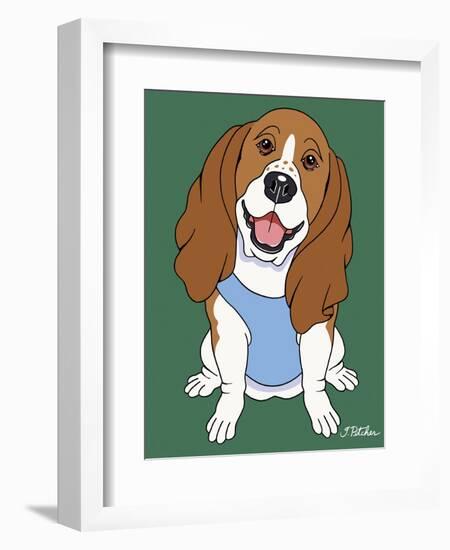 Basset Hound-Tomoyo Pitcher-Framed Giclee Print