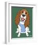 Basset Hound-Tomoyo Pitcher-Framed Giclee Print