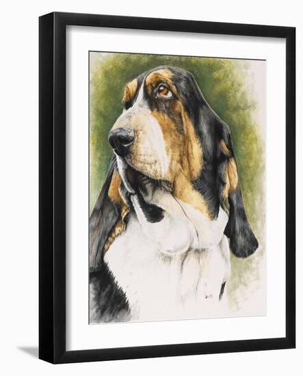 Basset Hound-Barbara Keith-Framed Giclee Print