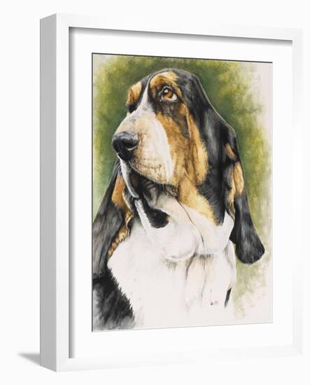 Basset Hound-Barbara Keith-Framed Giclee Print