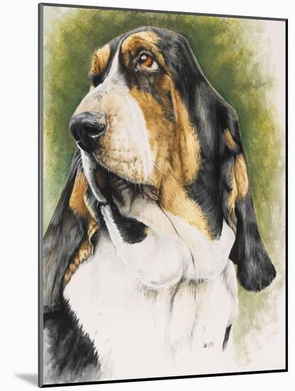 Basset Hound-Barbara Keith-Mounted Giclee Print