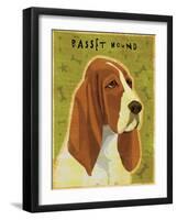 Basset Hound-John W Golden-Framed Giclee Print