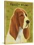 Basset Hound-John W Golden-Stretched Canvas