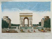View of the Arc De Triomphe-Basset-Mounted Giclee Print