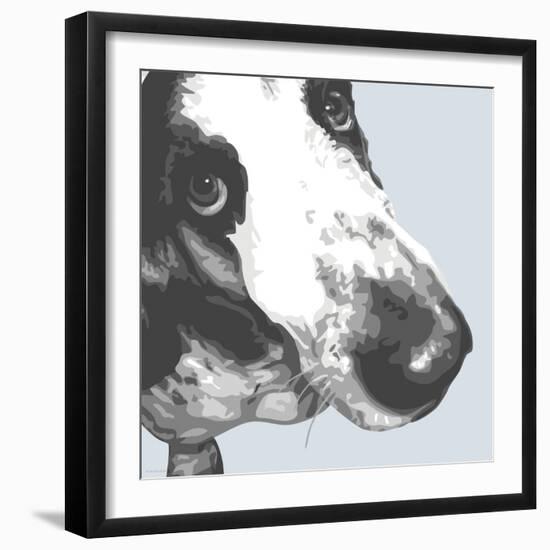 Bassett Hound-Emily Burrowes-Framed Art Print