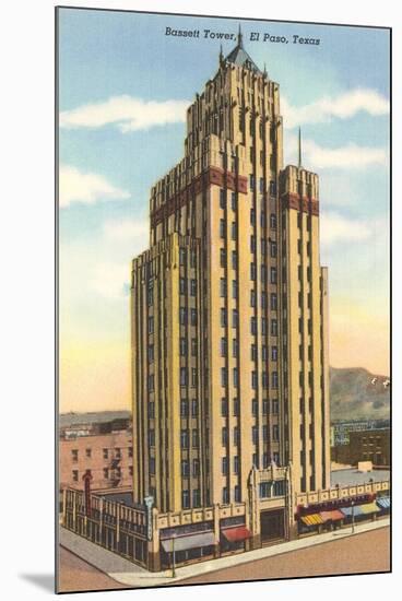 Bassett Tower, El Paso-null-Mounted Art Print