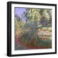 Bassin aux Nympheas et Sentier au Bord de l'Eau, 1900-Claude Monet-Framed Giclee Print