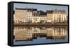 Bassin Du Commerce, Cherbourg-Octeville, Normandy, France-Walter Bibikow-Framed Stretched Canvas