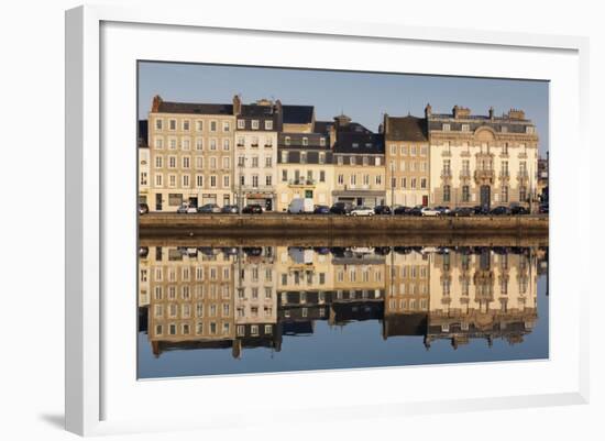 Bassin Du Commerce, Cherbourg-Octeville, Normandy, France-Walter Bibikow-Framed Photographic Print