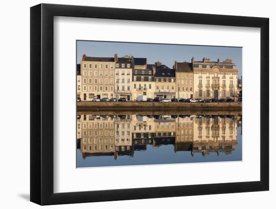 Bassin Du Commerce, Cherbourg-Octeville, Normandy, France-Walter Bibikow-Framed Photographic Print