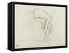 Bassin et jambes d'une figure nue, allongée-Edgar Degas-Framed Stretched Canvas