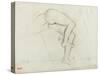 Bassin et jambes d'une figure nue, allongée-Edgar Degas-Stretched Canvas