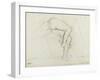 Bassin et jambes d'une figure nue, allongée-Edgar Degas-Framed Giclee Print