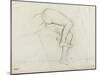 Bassin et jambes d'une figure nue, allongée-Edgar Degas-Mounted Giclee Print