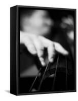 Bassist 1 BW-John Gusky-Framed Stretched Canvas