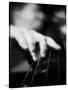 Bassist 1 BW-John Gusky-Stretched Canvas