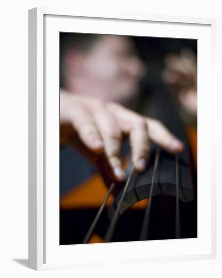 Bassist 1-John Gusky-Framed Photographic Print