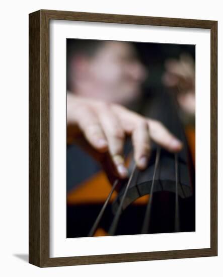 Bassist 1-John Gusky-Framed Photographic Print