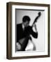 Bassist 2 BW-John Gusky-Framed Photographic Print