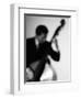 Bassist 2 BW-John Gusky-Framed Photographic Print