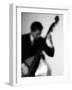 Bassist 2 BW-John Gusky-Framed Photographic Print