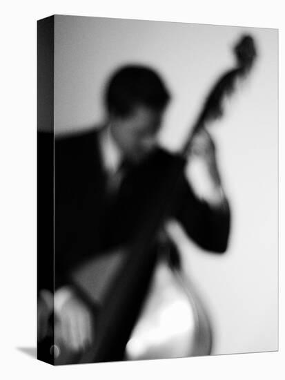 Bassist 2 BW-John Gusky-Stretched Canvas