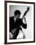 Bassist 2 BW-John Gusky-Framed Photographic Print