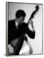 Bassist 2 BW-John Gusky-Framed Photographic Print