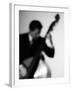 Bassist 2 BW-John Gusky-Framed Photographic Print