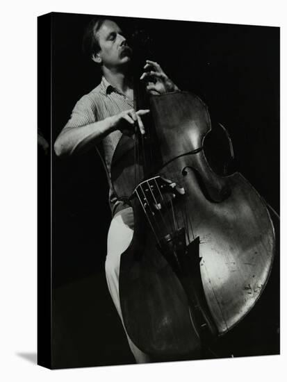 Bassist Paul Bridge Playing at the Stables, Wavendon, Buckinghamshire-Denis Williams-Stretched Canvas