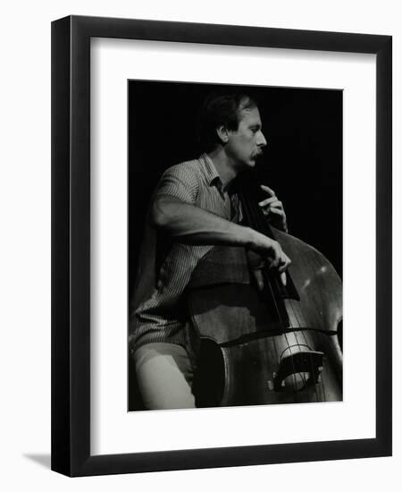 Bassist Paul Bridge Playing at the Stables, Wavendon, Buckinghamshire-Denis Williams-Framed Photographic Print