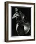 Bassist Paul Bridge Playing at the Stables, Wavendon, Buckinghamshire-Denis Williams-Framed Photographic Print