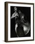 Bassist Paul Bridge Playing at the Stables, Wavendon, Buckinghamshire-Denis Williams-Framed Photographic Print