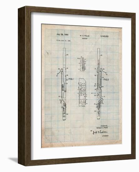 Bassoon Patent-Cole Borders-Framed Art Print