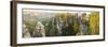 Bastei Bridge and Lilienstein, Elbe Sandstone Mountains, Saxon Switzerland National Park, Germany-Peter Adams-Framed Photographic Print