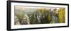 Bastei Bridge and Lilienstein, Elbe Sandstone Mountains, Saxon Switzerland National Park, Germany-Peter Adams-Framed Photographic Print