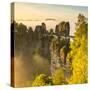 Bastei Bridge, Bastei, Saxon Switzerland National Park, Saxony, Germany-Jon Arnold-Stretched Canvas