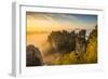 Bastei Bridge, Bastei, Saxon Switzerland National Park, Saxony, Germany-Jon Arnold-Framed Photographic Print